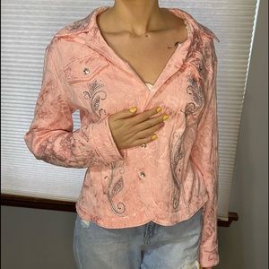 Christine Alexander, M, pink jacket embellished with premium Swarovski crystals